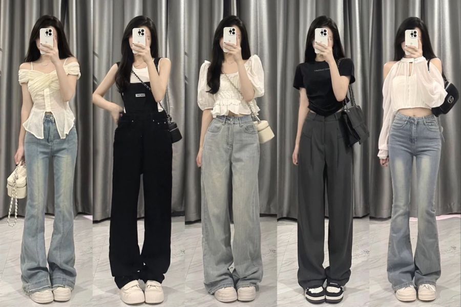 cách phối đồ nữ đi chơi với quần jean