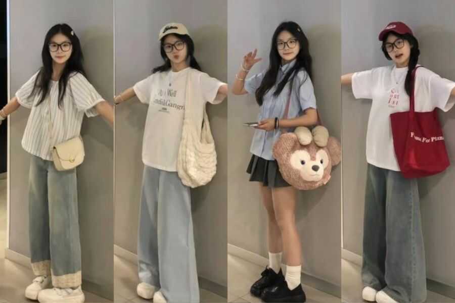 cách phối đồ đi chơi cho nữ lùn