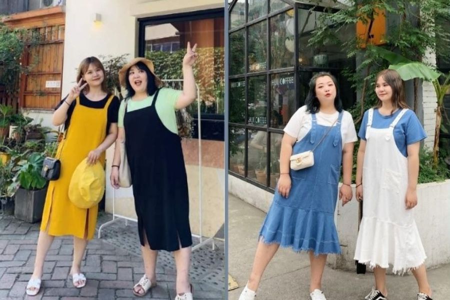 cách phối đồ đi biển cho nữ béo