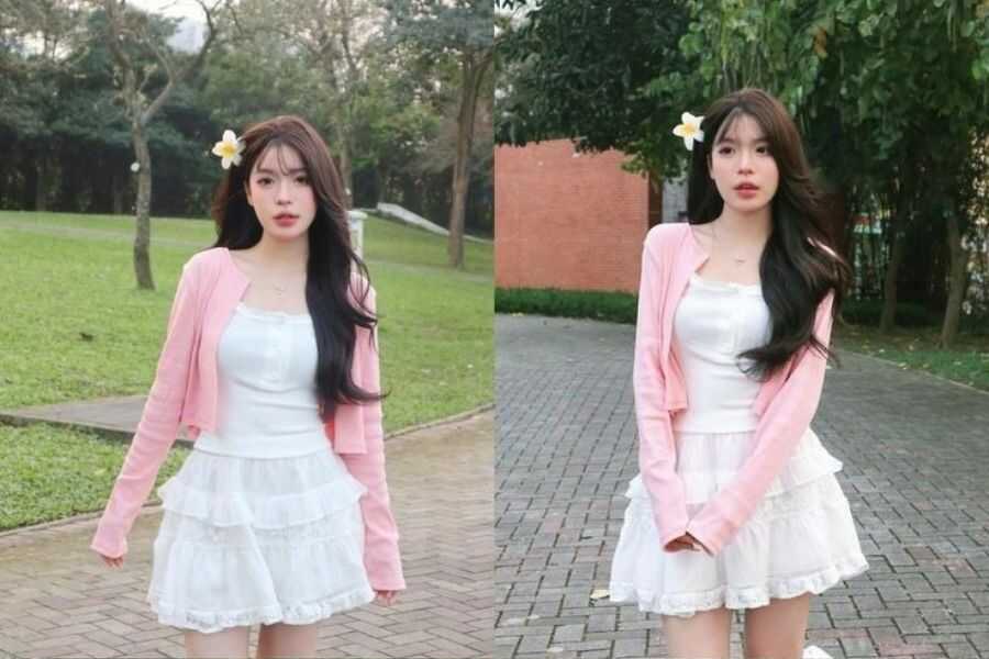 phối đồ style hàn quốc nữ mùa hè