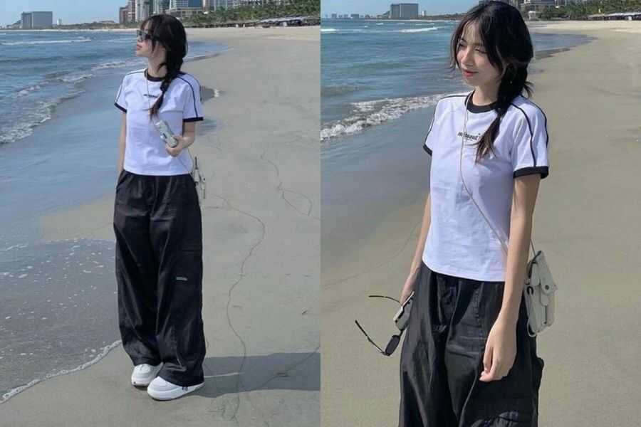 phối đồ đi biển nữ