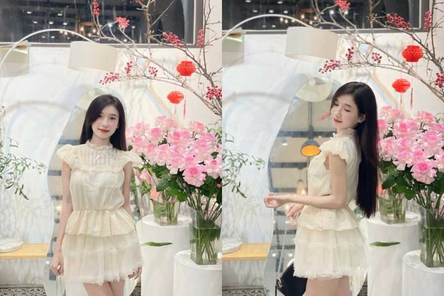 phối đồ đi biển cho người mập
