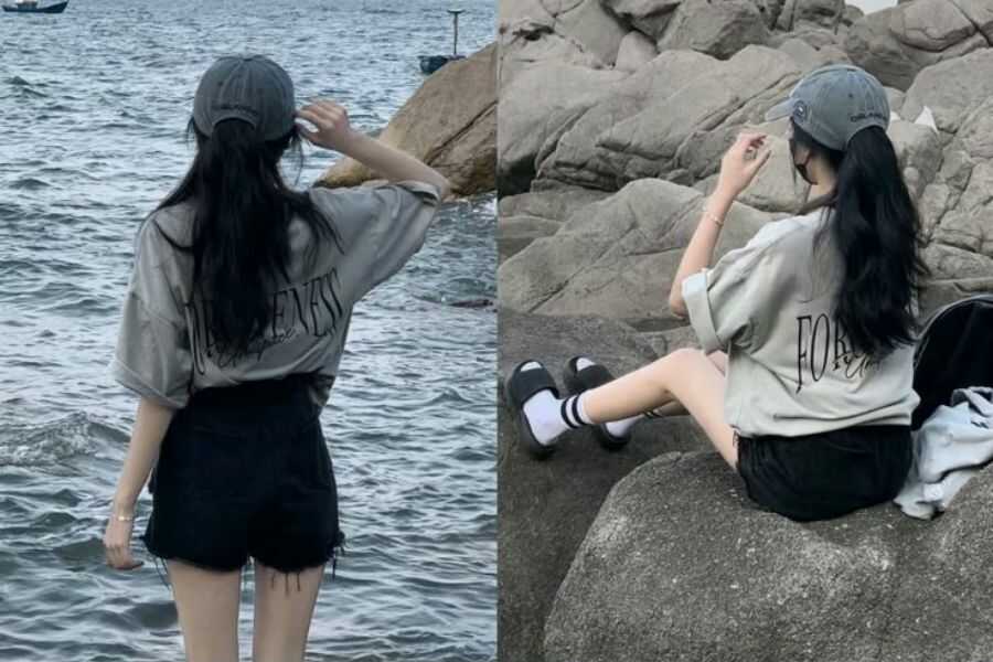 phối đồ đi biển nữ