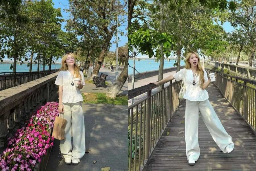 phối đồ style hàn quốc nữ mùa hè
