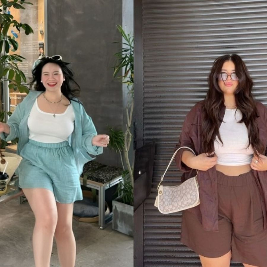 cách phối đồ đi biển cho nữ béo