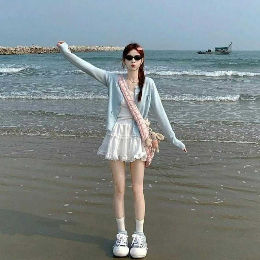 phối đồ đi biển nữ